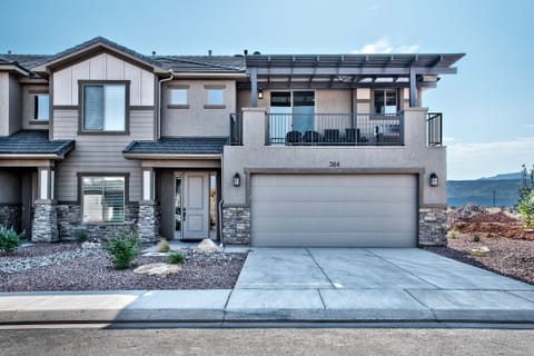 This is the front of the townhome.  There is a large 2-car garage & driveway.