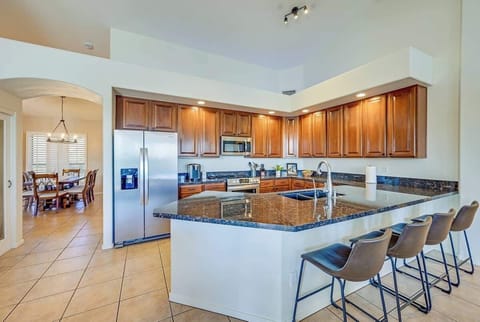 View of dining room off kitchen space.