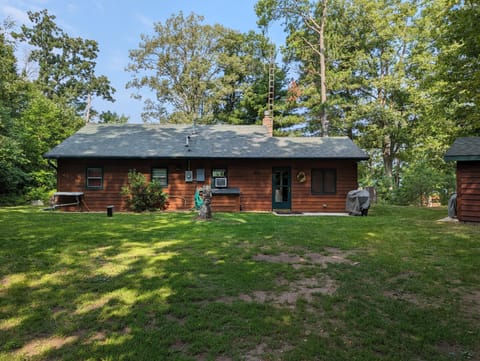 Roadside view of the cabin