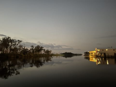 Our place, early morning on Bayou Little Caillou 