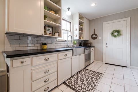 Fully stocked kitchen
