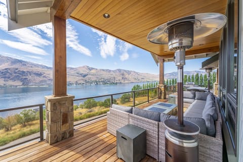 Lounge on the large deck with a panoramic views