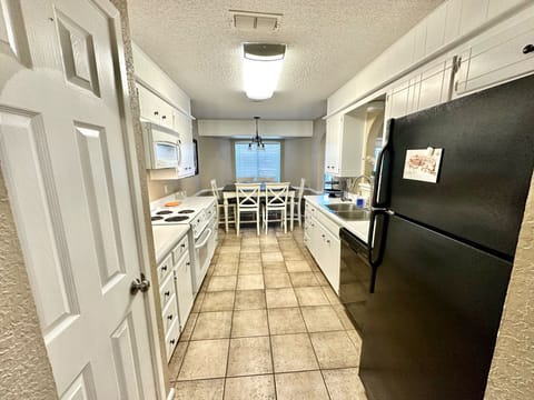Kitchen with dining area.