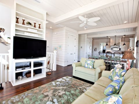 upstairs main seating area.