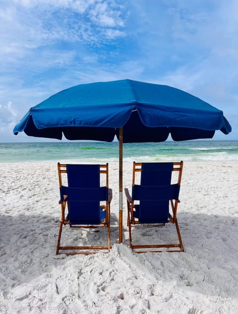 Free beach service included in stay