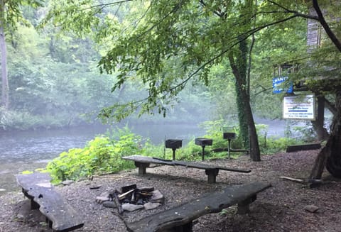 Fire pit & grill area