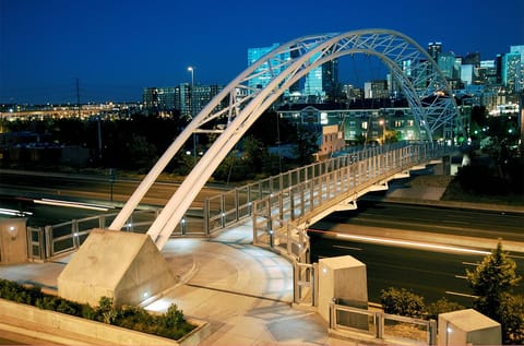 Bridge over I-25 from Denver to Lower Highland