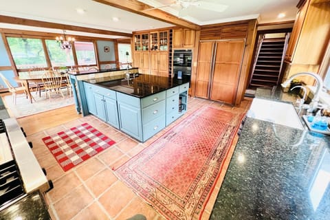 Gourmet kitchen with Viking cooktop
