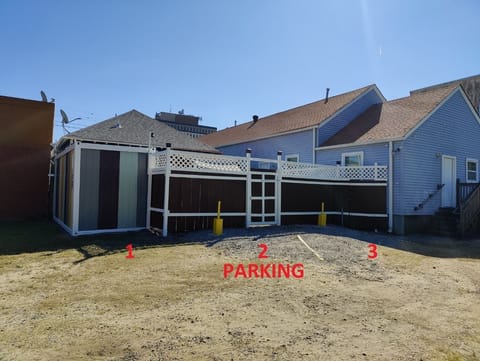 Off street parking for three vehicles.
