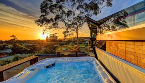 Stunning sunset views from the spa!
