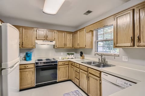 Just like home, well stocked kitchen