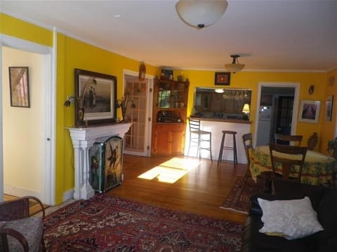 Dining room, bar onto kitchen