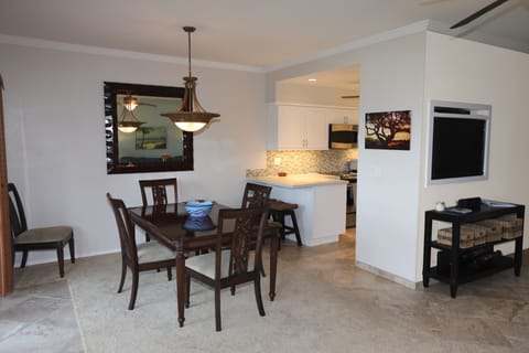 Dining room and kitchen.  Take your meals in dining room or on lanai.