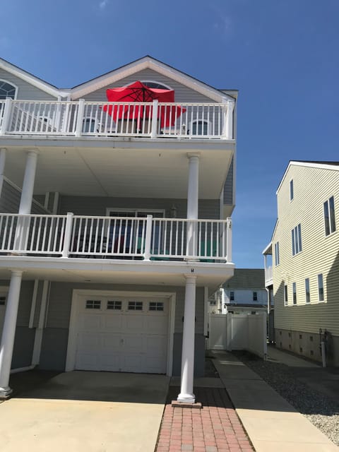 View from Street Level.  We are on the right side (West Side) of the house