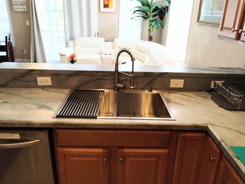 Kitchen double sink 
