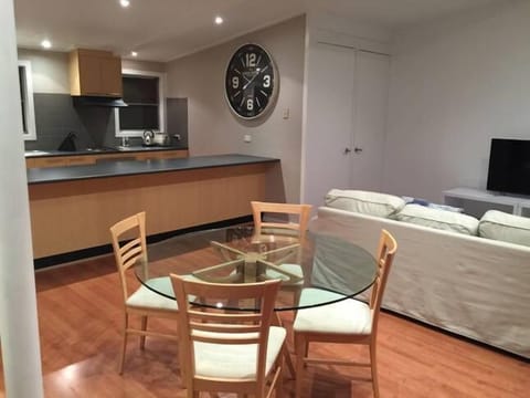 Modern kitchen and dining space 