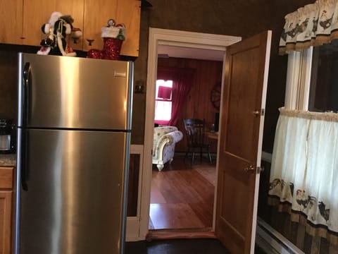 kitchen looking into master bedroom