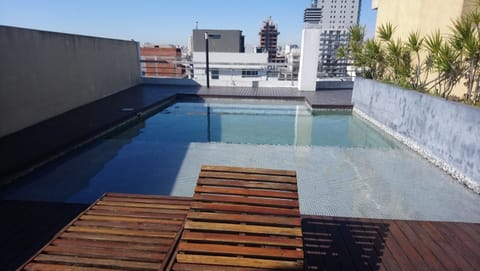 Pool and solarium on the terrace