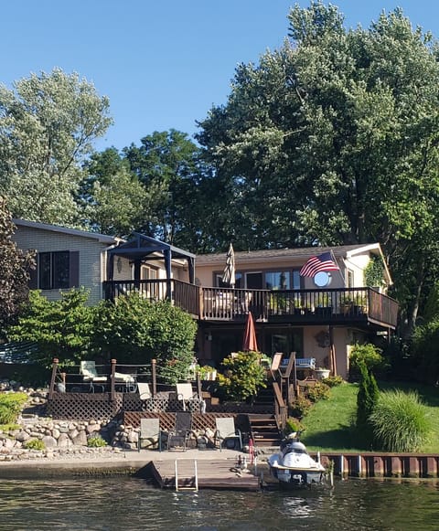 Photo of the river side of the house