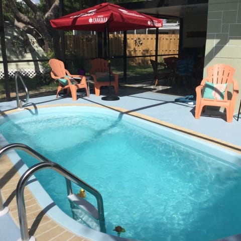 Inground splash pool.