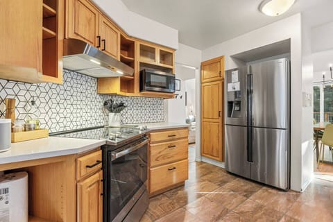 Fully stocked kitchen