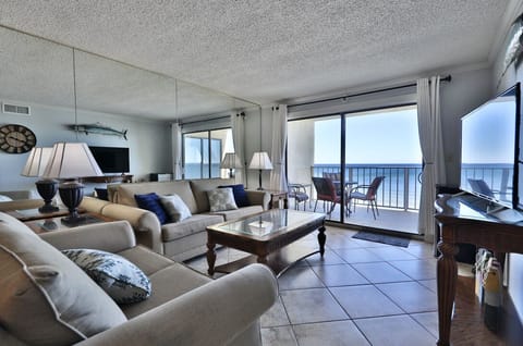 Gulf front living room.
