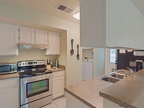 Plenty of space and all  the necessities for a wonderful dinner in the kitchen 