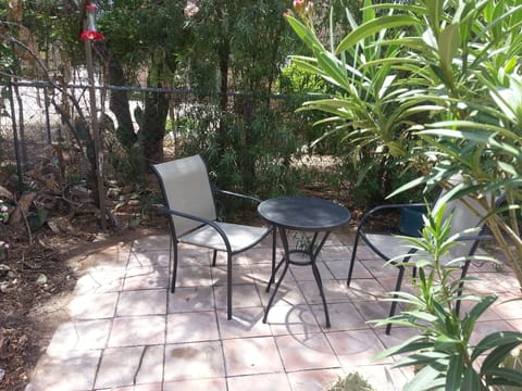 Relax in the shady yard.