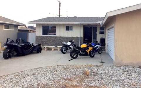 Front side view of the house