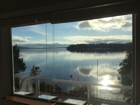 Wake up to this view. The calm waters of Oro Bay from  North Master Suite.