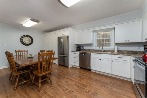 Kitchen and dining area