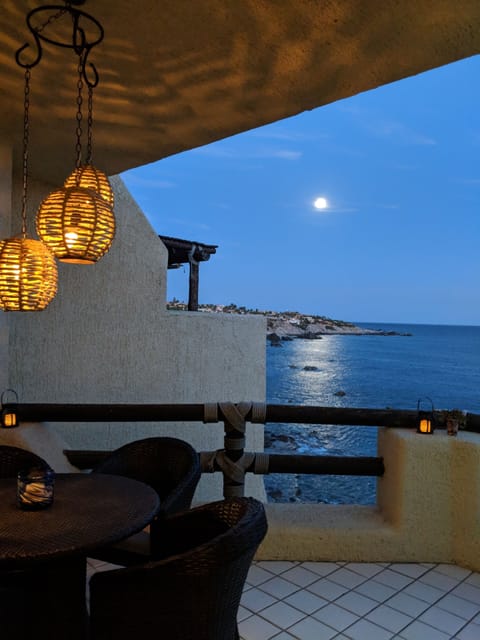 Moon Rising View From PatioTable