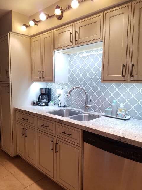 Custom cabinetry with granite counters
