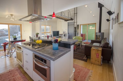 Looking from the back corner of the kitchen.  