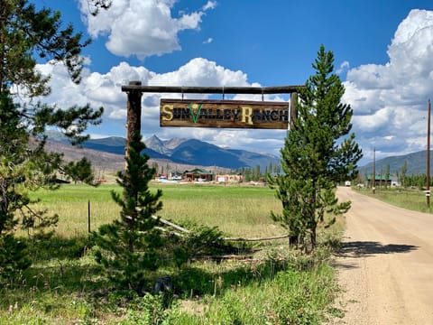 Entrance to the meadow close to the cabin-post fire