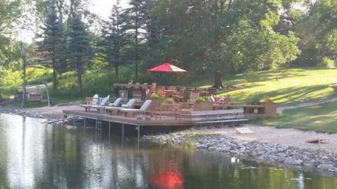 3 tiered deck-lake side view