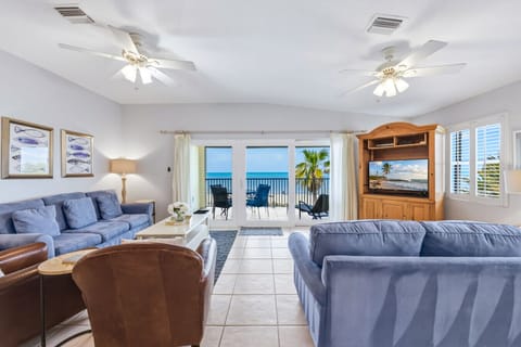 Spacious living room with a view