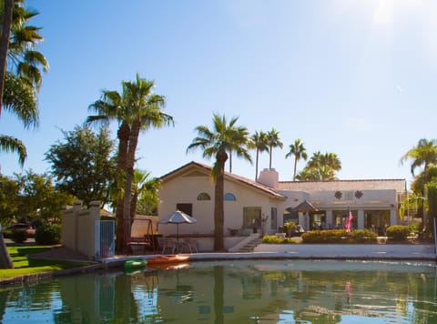 5 STAR rated Street of Dreams 4 bedroom, 4 bath Lake Front Home free heated pool