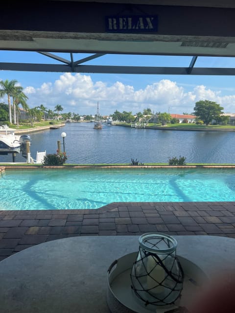 View from living room and deck