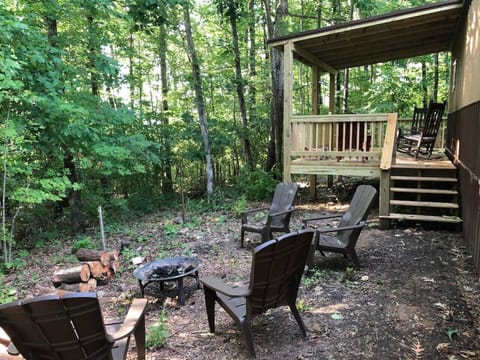 Cozy firepit area + Outdoor Seating