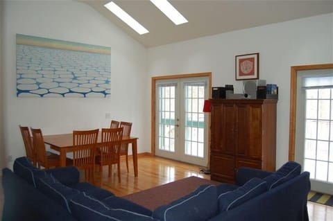 the upstairs living area