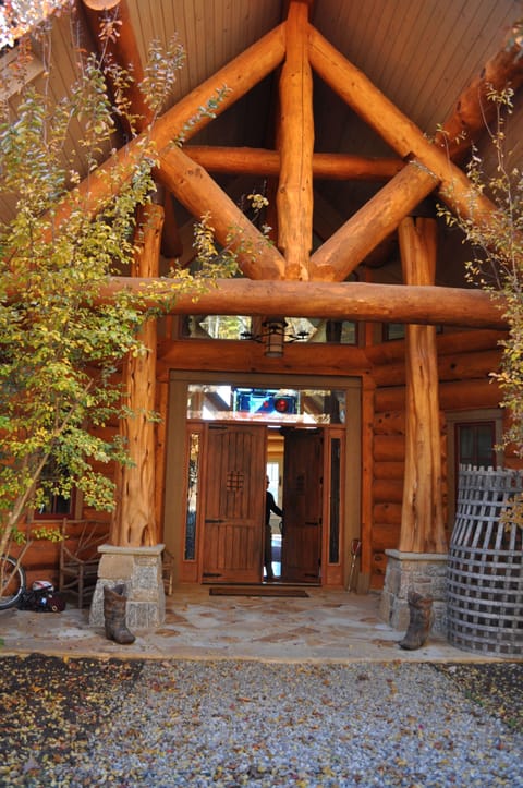 Main entrance in fall