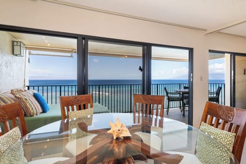 Dining area looking out to the Ocean