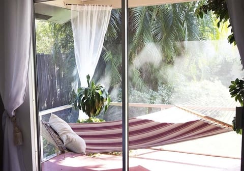 Hammock on patio