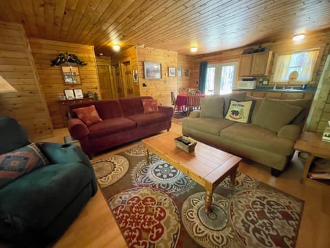 The cozy living room.