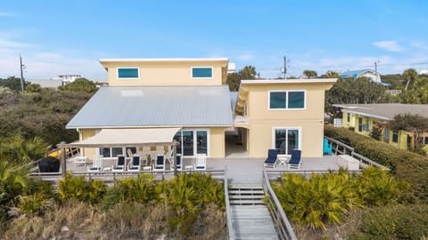 Ocean / beach side of house and deck