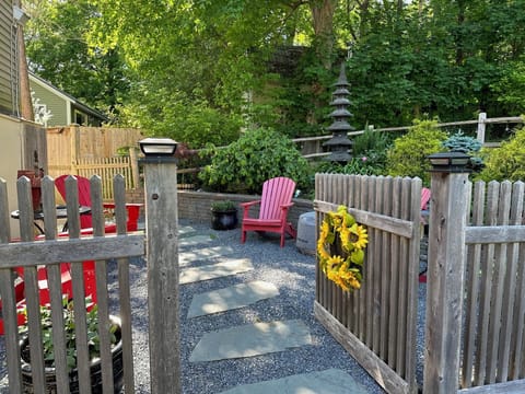 Welcome to 51 Spruce Street.  Sit a moment and enjoy the garden!