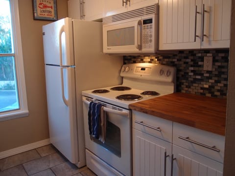 kitchen includes all the things you need to cook and eat.