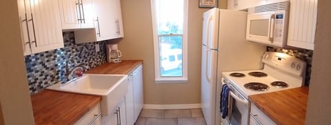 Our end unit condo includes a window in the kitchen allowing plenty of light in.