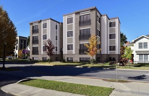 View of condo and block from Eighth Street 